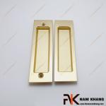 Tay nắm âm lùa bộ dạng chữ nhật màu vàng mờ NK099C-112VM