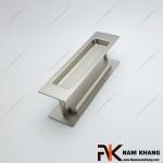 Tay nắm âm lùa bộ dạng chữ nhật màu ghi bạc NK099C-112B