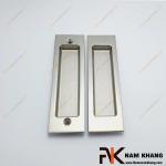 Tay nắm âm lùa bộ dạng chữ nhật màu ghi bạc NK099C-112B