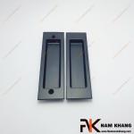 Tay nắm âm lùa bộ dạng chữ nhật màu đen NK099C-112D