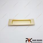 Tay nắm âm cửa tủ dạng chữ nhật màu vàng mờ NK099-112VM