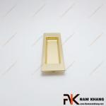 Tay nắm âm cửa tủ dạng chữ nhật màu vàng mờ NK099-112VM