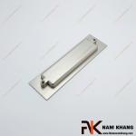 Tay nắm âm cửa tủ dạng chữ nhật ghi bạc NK099-112B
