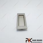 Tay nắm âm cửa tủ dạng chữ nhật ghi bạc NK099-112B