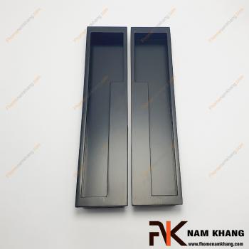 Tay nắm âm cửa tủ dạng cặp trái phải màu đen NK438L-192D