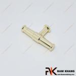 Núm tay nắm tủ chữ T vàng bóng NK276T-VB 