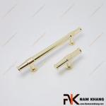 Tay nắm tủ vàng bóng dạng trơn NK276T-96VB 