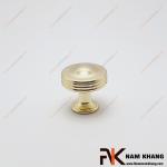 Núm tay nắm tủ tròn vàng trơn NK405S-30VB