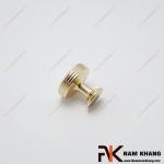 Núm tay nắm tủ tròn vàng trơn NK405S-30VB