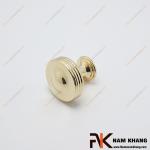 Núm tay nắm tủ tròn vàng trơn NK405S-30VB