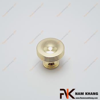 Núm tay nắm tủ tròn vàng trơn NK405S-30VB