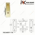 Khóa âm cửa màu vàng mờ NK568HV-VM