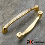 Tay nắm cửa tủ mạ màu xám vàng NK165-128XV