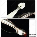Tay nắm cửa tủ màu trắng NK205-128TV 