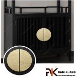 Tay kéo cửa tủ dạng tấm tròn NK214-VM