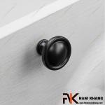 Núm cửa tủ dạng tròn màu đen NK227-D