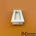 Tay nắm âm tủ màu dạng hộp màu nhôm mờ NK012-N