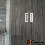 Tay nắm âm tủ màu dạng hộp màu nhôm mờ NK012-N