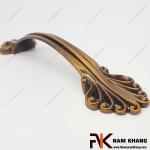 Tay nắm cửa tủ gỗ hoa văn mạ đồng cổ điển NK013