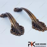 Tay nắm cửa tủ gỗ hoa văn mạ đồng cổ điển NK013