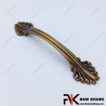 Tay nắm cửa tủ gỗ hoa văn mạ đồng cổ điển NK013