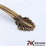 Tay nắm cửa tủ gỗ hoa văn mạ đồng cổ điển NK013
