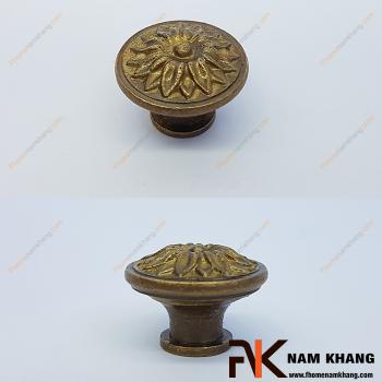 Núm nắm tủ hoa đồng vàng NKD049-C