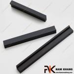 Tay nắm tủ dạng thanh chữ L màu đen mờ NK014-D