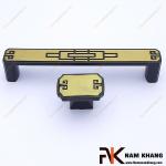 Núm cửa tủ họa tiết vuông cổ NK085-R