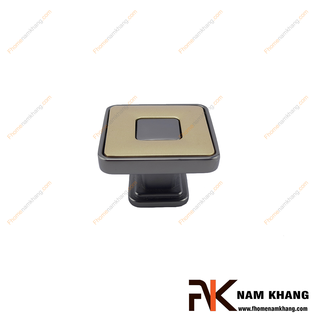 Núm cửa tủ dạng vuông NK385 có thiết kế phối hợp hai phần với màu sắc khác nhau tạo điểm nhấn rất độc đáo và tinh tế.