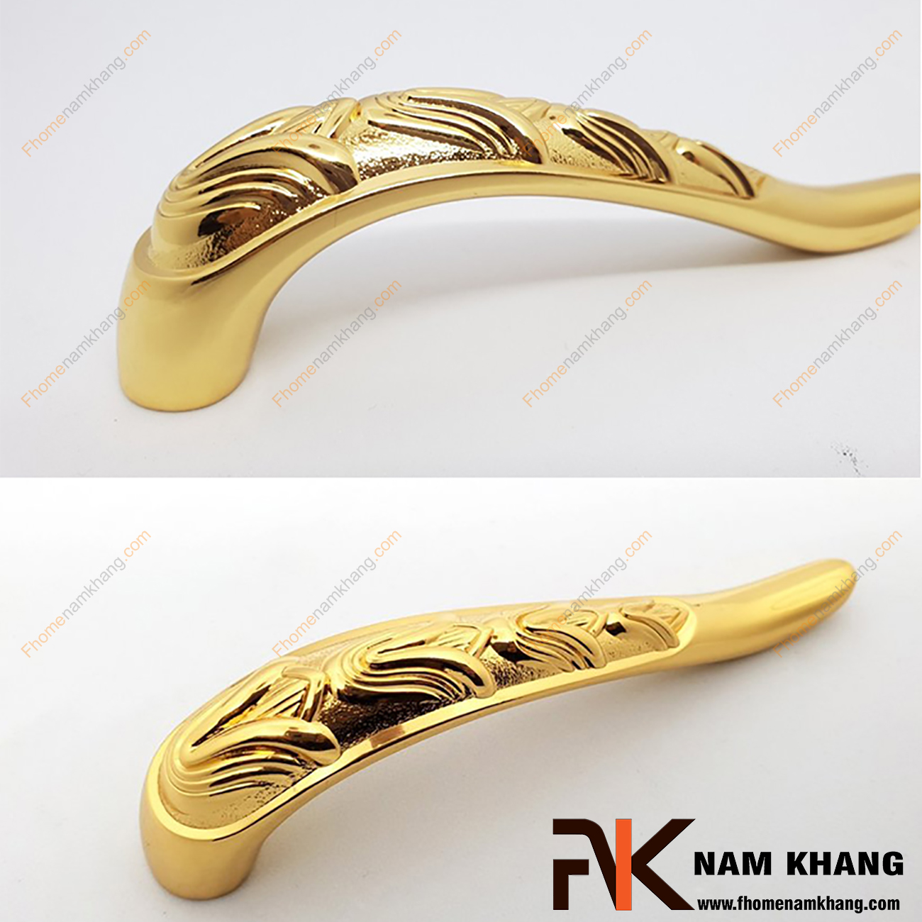 Tay nắm tủ nội thất mạ vàng NK080-V được chế tạo từ chất liệu hợp kim cao cấp được mạ một lớp vàng bóng ánh kim mang lại độ bền rất cao, khả năng chịu lực lớn, chống phai màu và giữ được độ sáng bóng của sản phẩm.