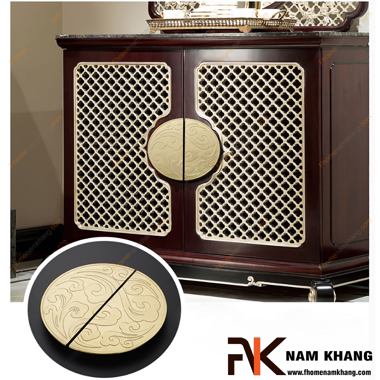 Tay kéo cửa tủ dạng tấm tròn NK214-VM là một bộ tay nắm dành cho các dạng cửa đôi gồm cả cửa tủ nhỏ và các dạng cửa lớn.