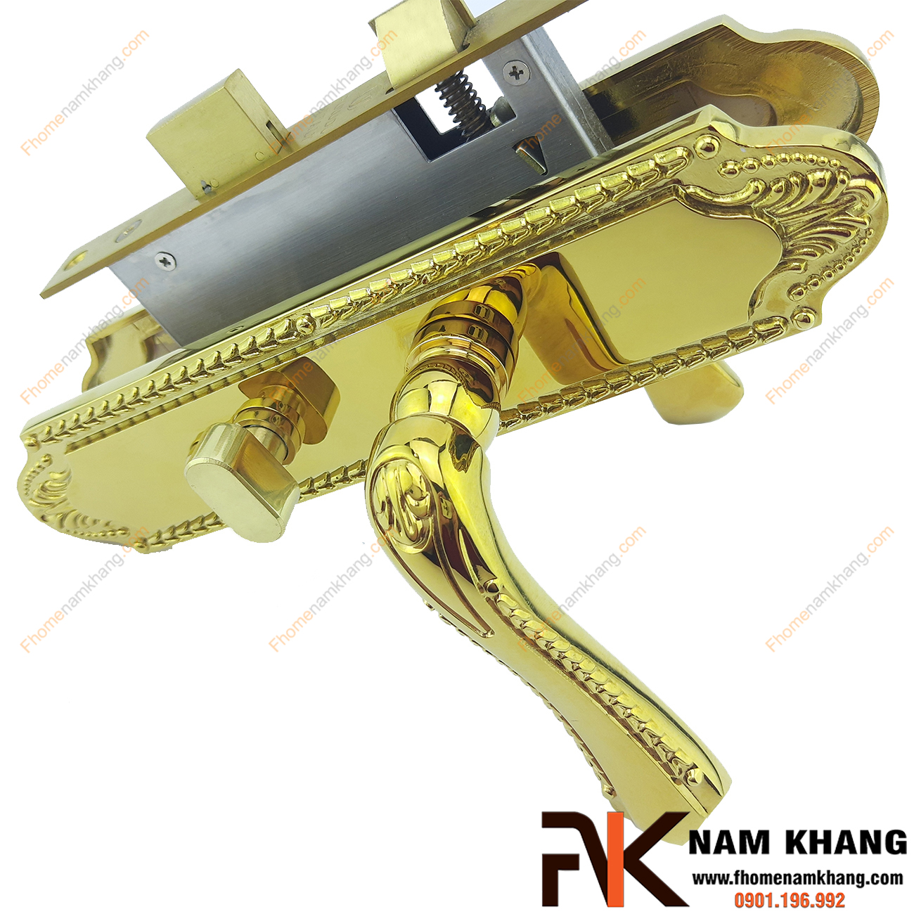 Khóa cửa NK351M-PVD đây là dạng sản phẩm khóa cửa nhập khẩu nguyên bộ với công nghệ sản xuất hiện đại gia công trên dây chuyền tiên tiến, tay và ốp khóa được chế tạo từ chất liệu đồng cao cấp, mạ vàng PVD, chống gỉ, chống bay màu đảm bảo độ bền cùng thời gian.