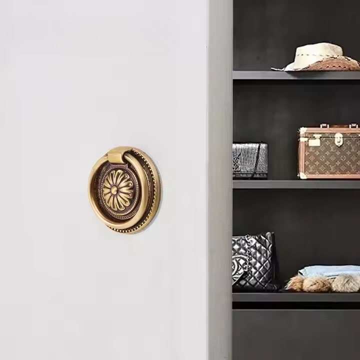 Tay nắm tủ quần áo cổ điển dạng vòng NK224