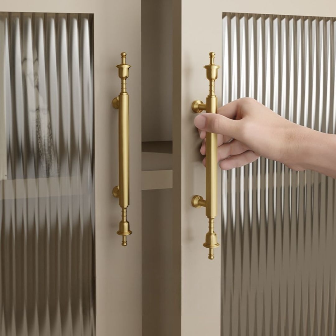 Tay nắm tủ bằng đồng cổ điển NK521D
