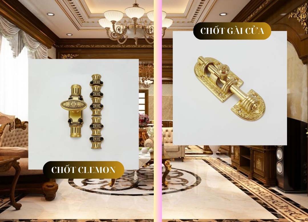 Clemon là một phụ kiện được sử dụng trong cánh cửa gỗ ở những vị trí khóa cửa và bản lề ở phía trên. Chúng thường được dùng ở những cửa chính của ngôi nhà hoặc những cửa sổ có số lượng hai cánh trở lên.