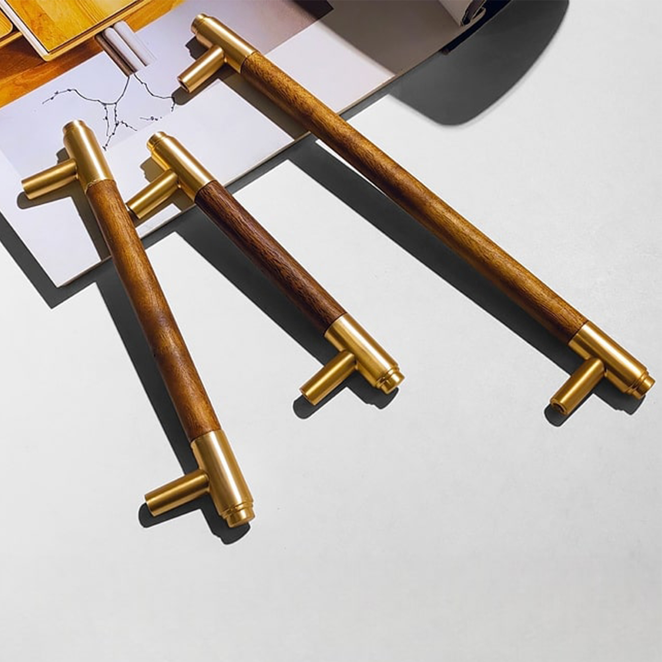 Tay nắm tủ phối gỗ cao cấp NK465G