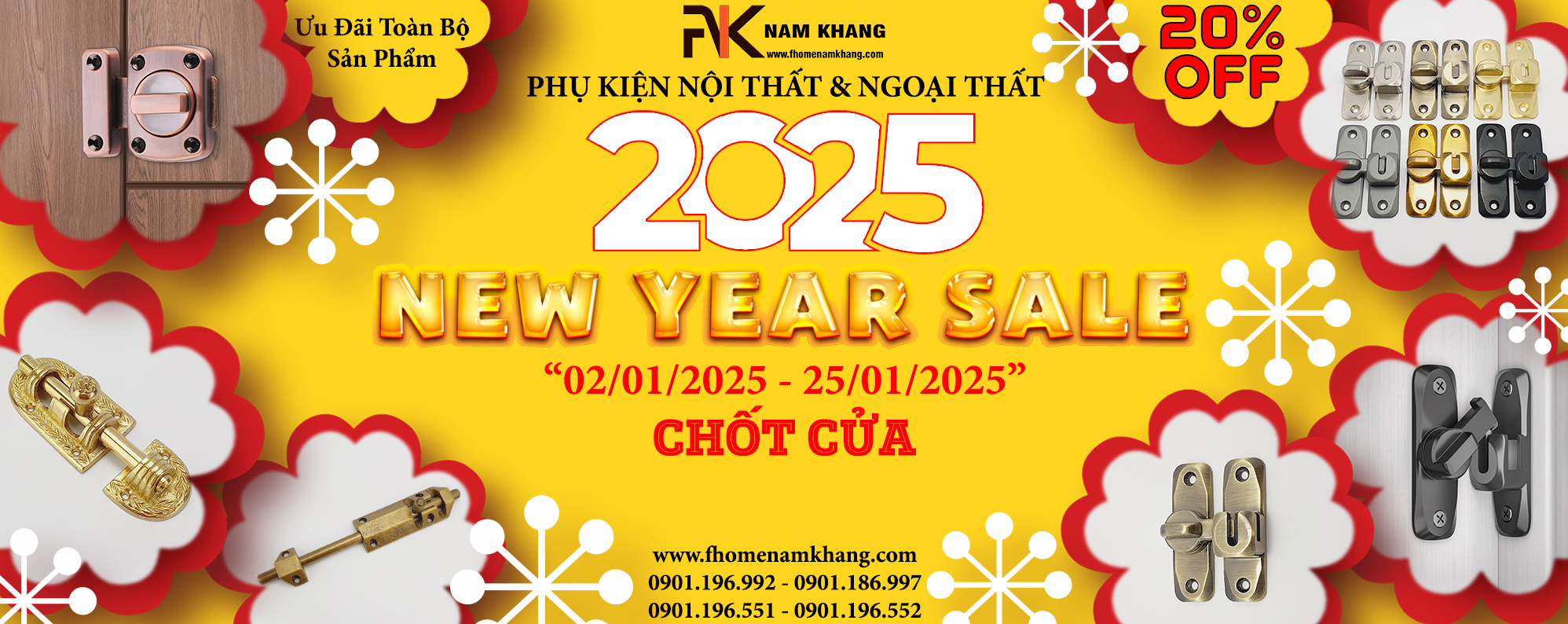 Tay nắm tủ: Chắc chắn rằng những chiếc tay nắm tủ nhỏ bé nhưng vô cùng tinh tế sẽ làm mới không gian bếp hay phòng ngủ của bạn. Từ những thiết kế đơn giản đến cầu kỳ, tất cả đều có sẵn tại F-Home Nam Khang.