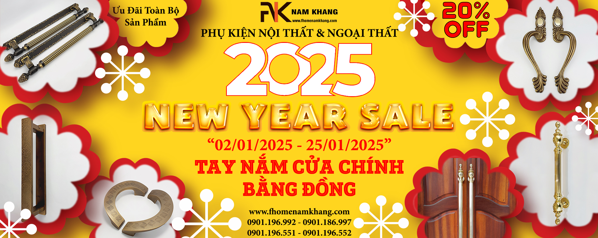 Tay nắm tủ: Chắc chắn rằng những chiếc tay nắm tủ nhỏ bé nhưng vô cùng tinh tế sẽ làm mới không gian bếp hay phòng ngủ của bạn. Từ những thiết kế đơn giản đến cầu kỳ, tất cả đều có sẵn tại F-Home Nam Khang.