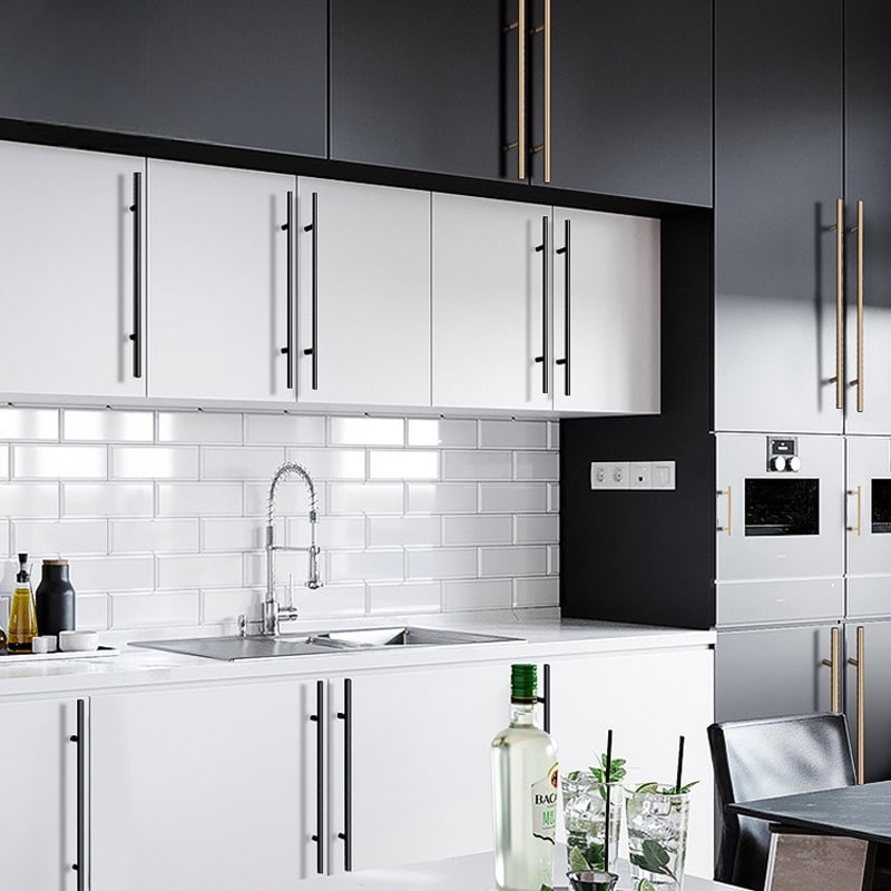 Tay nắm tủ dạng thanh tròn trơn NK238