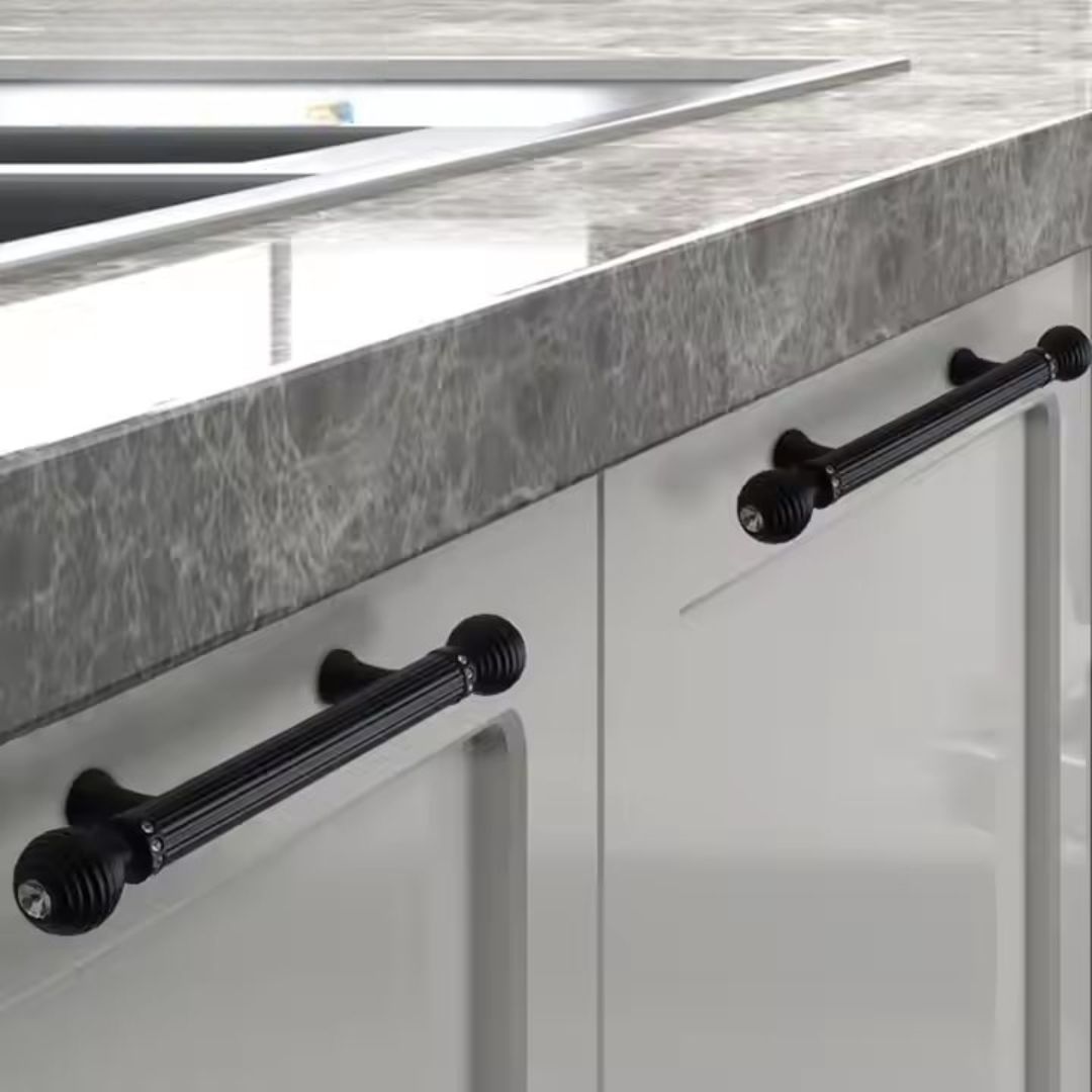 Tay nắm tủ đính đá pha lê cao cấp NK405