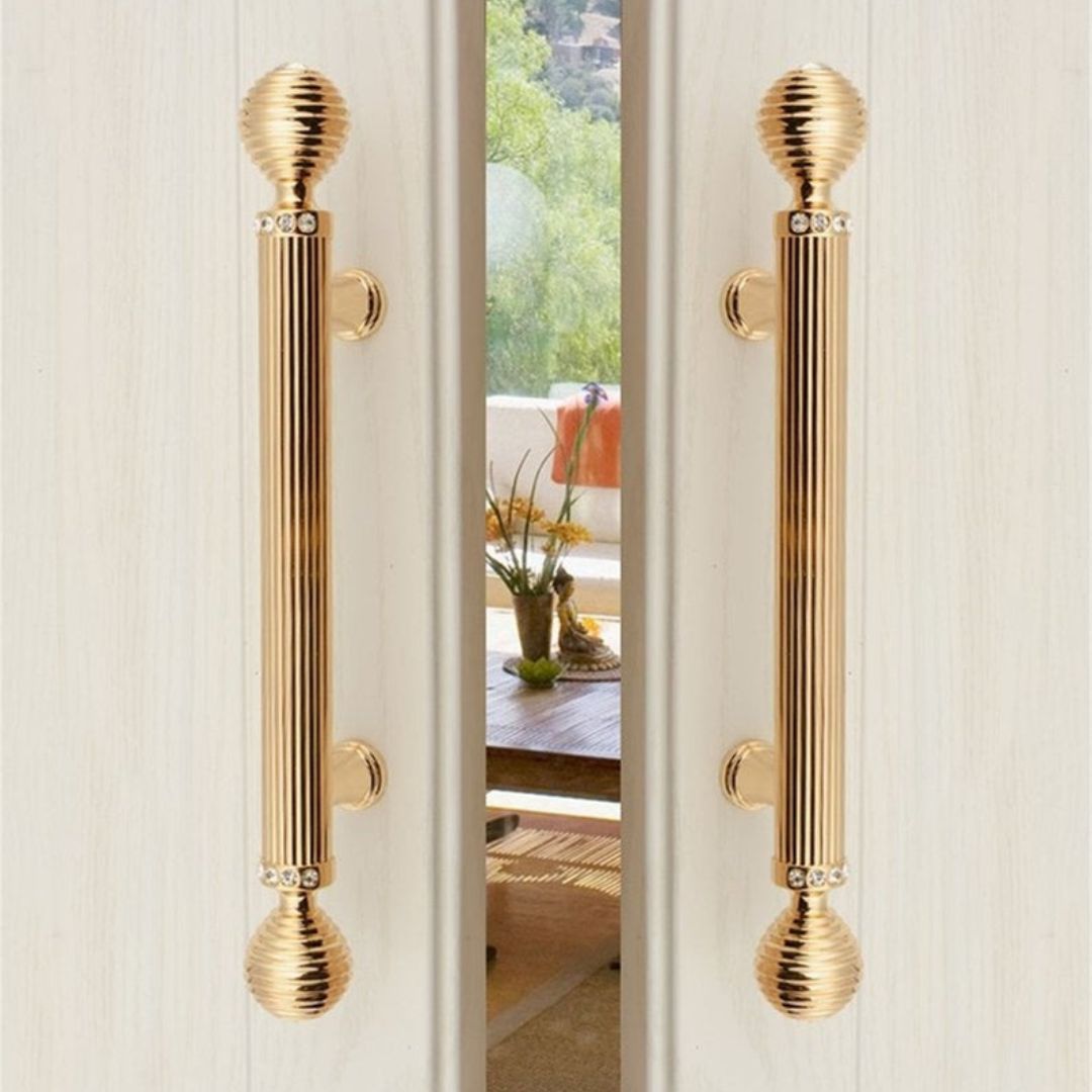 Tay nắm tủ đính đá pha lê cao cấp NK405