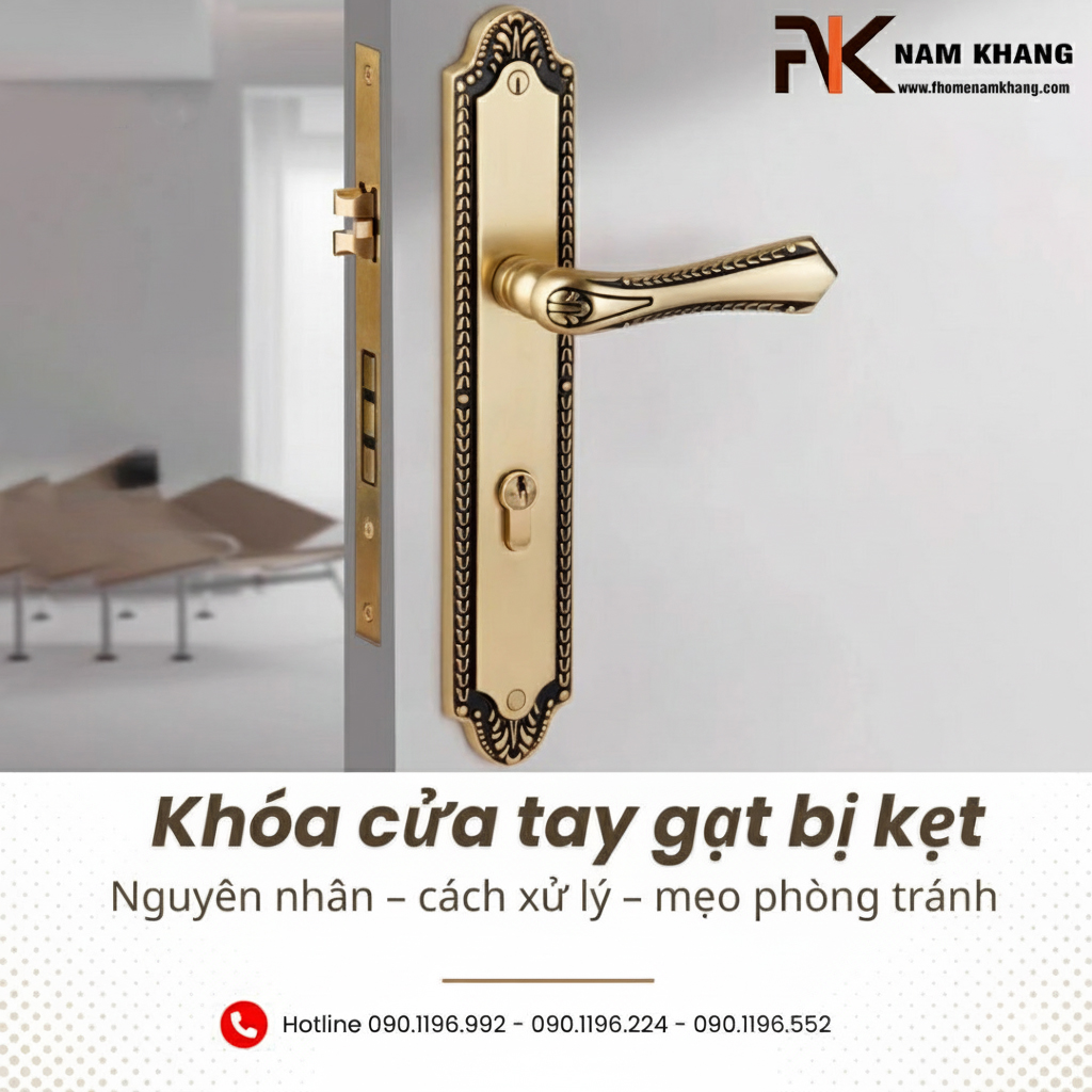 Khóa cửa tay gạt