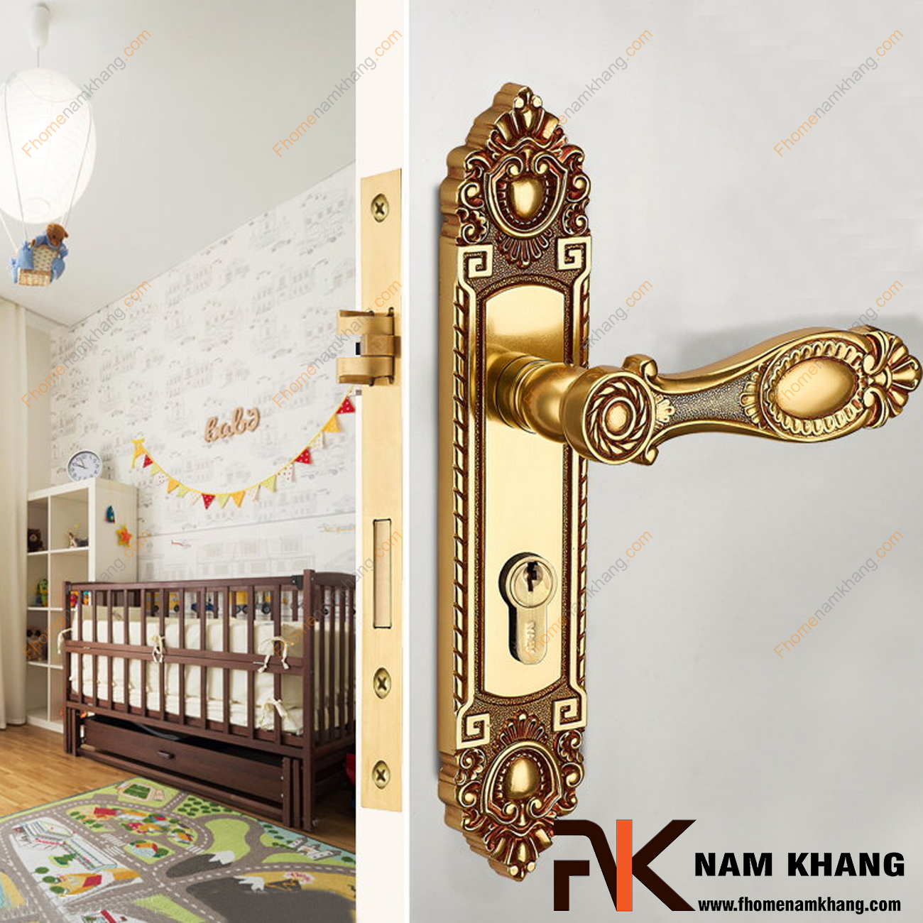 Khóa cửa tay gạt