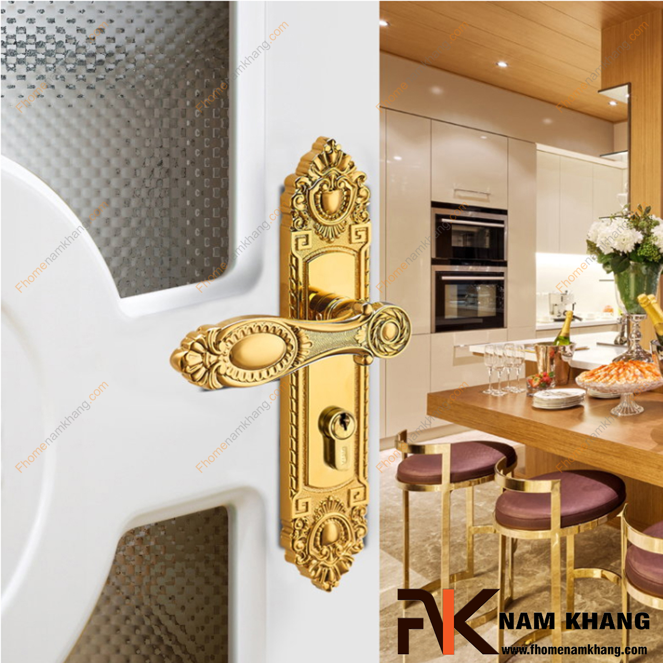 Khóa cửa tay gạt