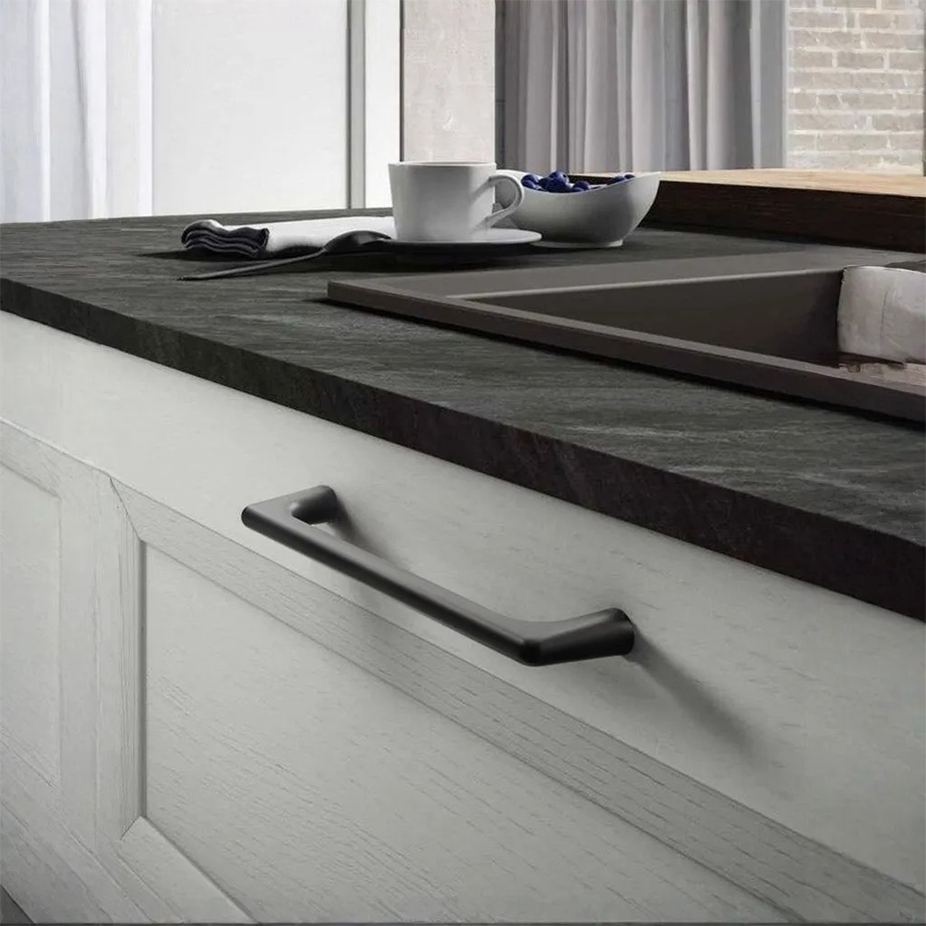 Tay nắm tủ dạng thanh trơn hiện đại NK211
