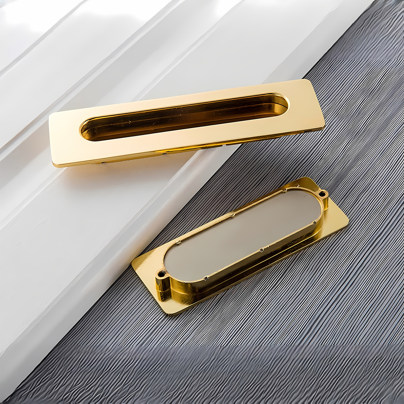 Tay nắm tủ màu vàng bóng cao cấp NK356
