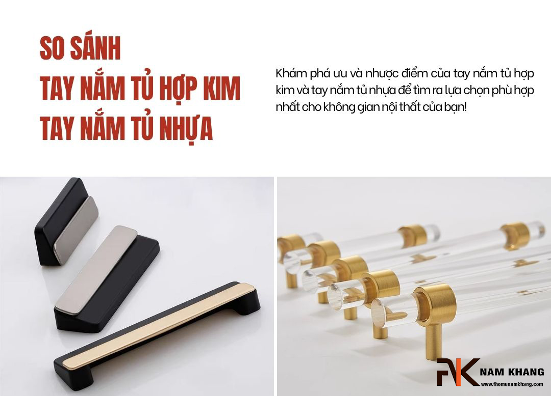 Tay nắm tủ hợp kim