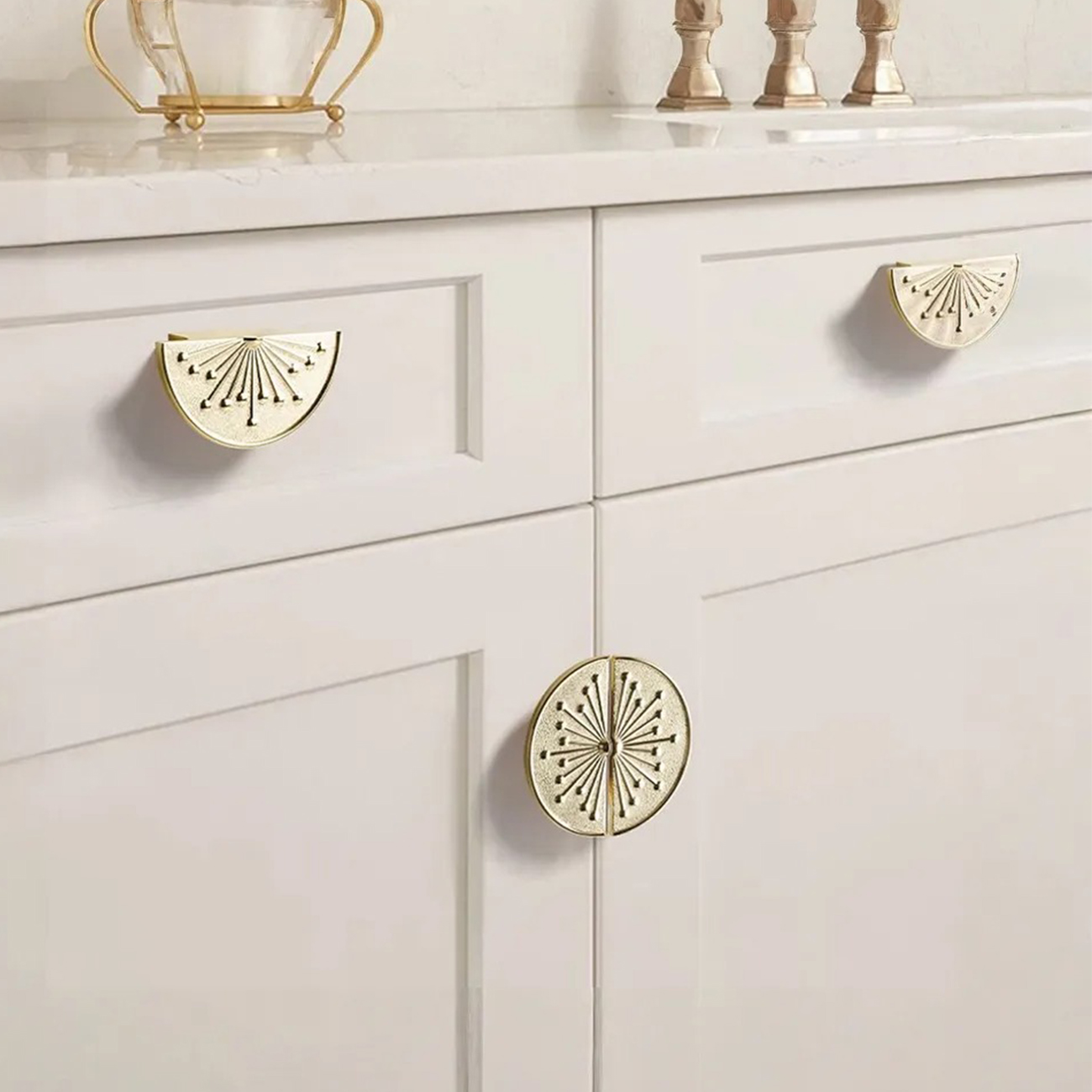 Tay nắm tủ bán nguyệt cao cấp NK286NH