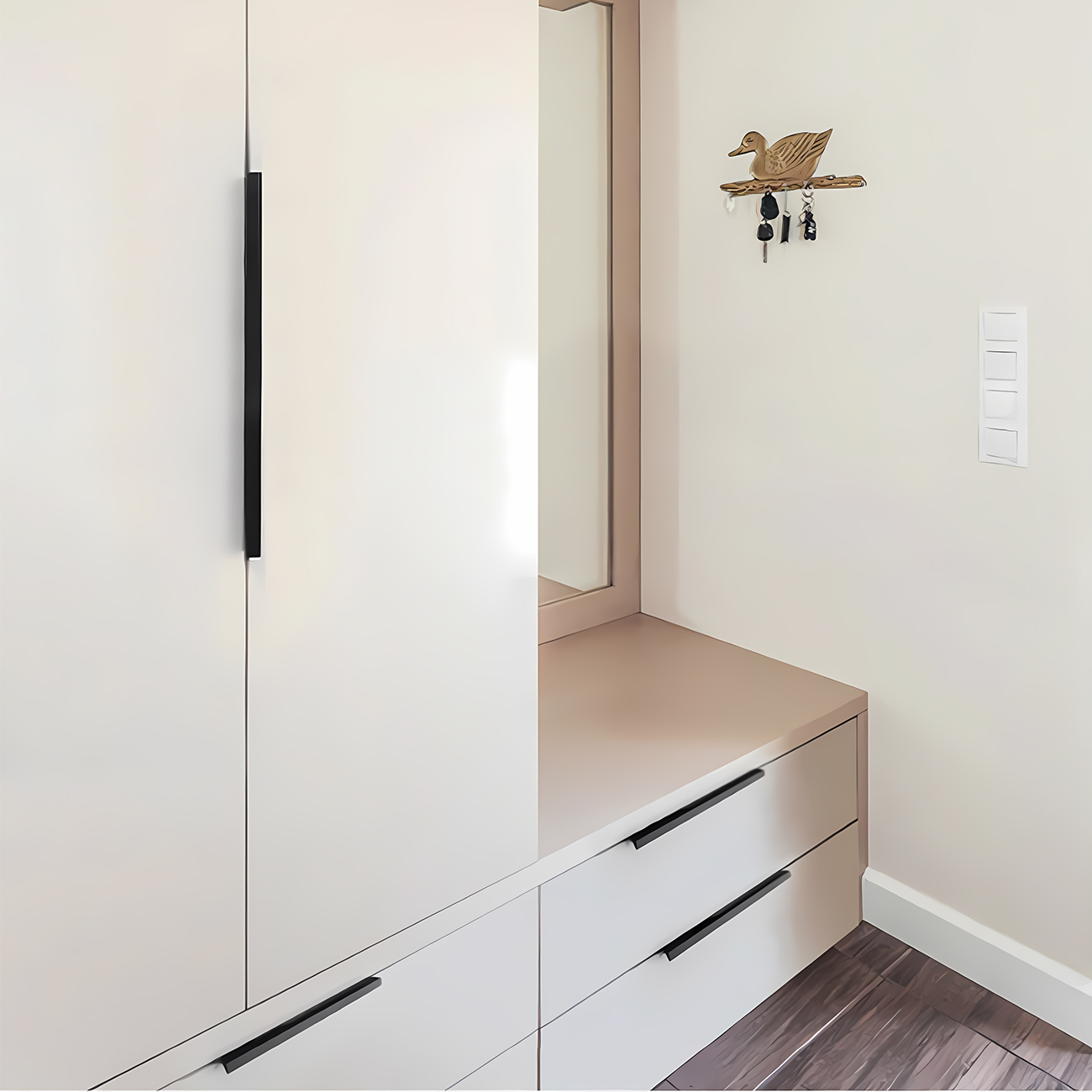 Tay nắm tủ vát cạnh NK312